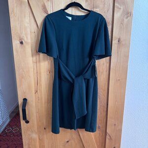 DM Collection Forest Green Dress with Front Tie, 12